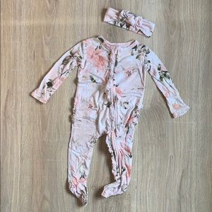 Posh Peanut Vintage Rose One Piece with Head Wrap